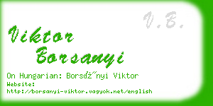 viktor borsanyi business card
